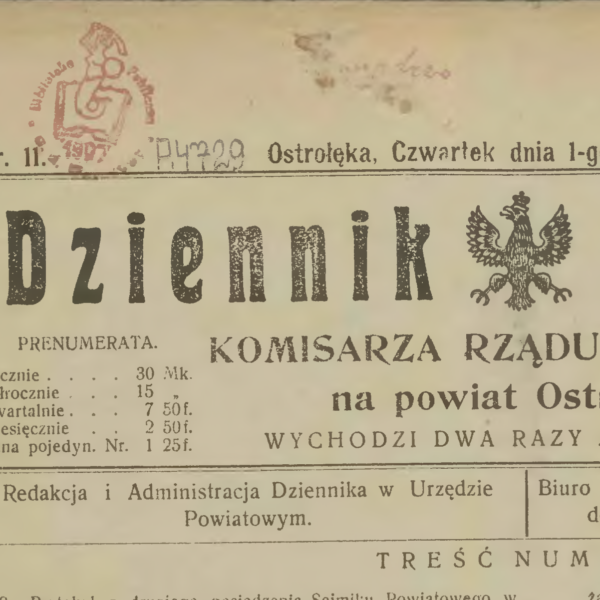 Skan z gazety Mazowiecka Biblioteka Cyfrowa